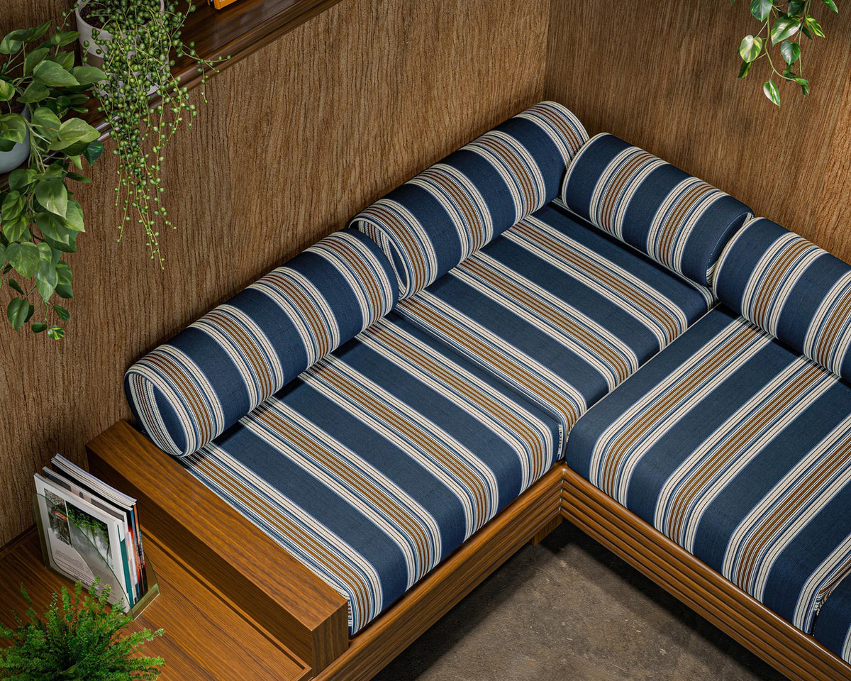 Clarke & Clarke Marylebone Navy/Rust
