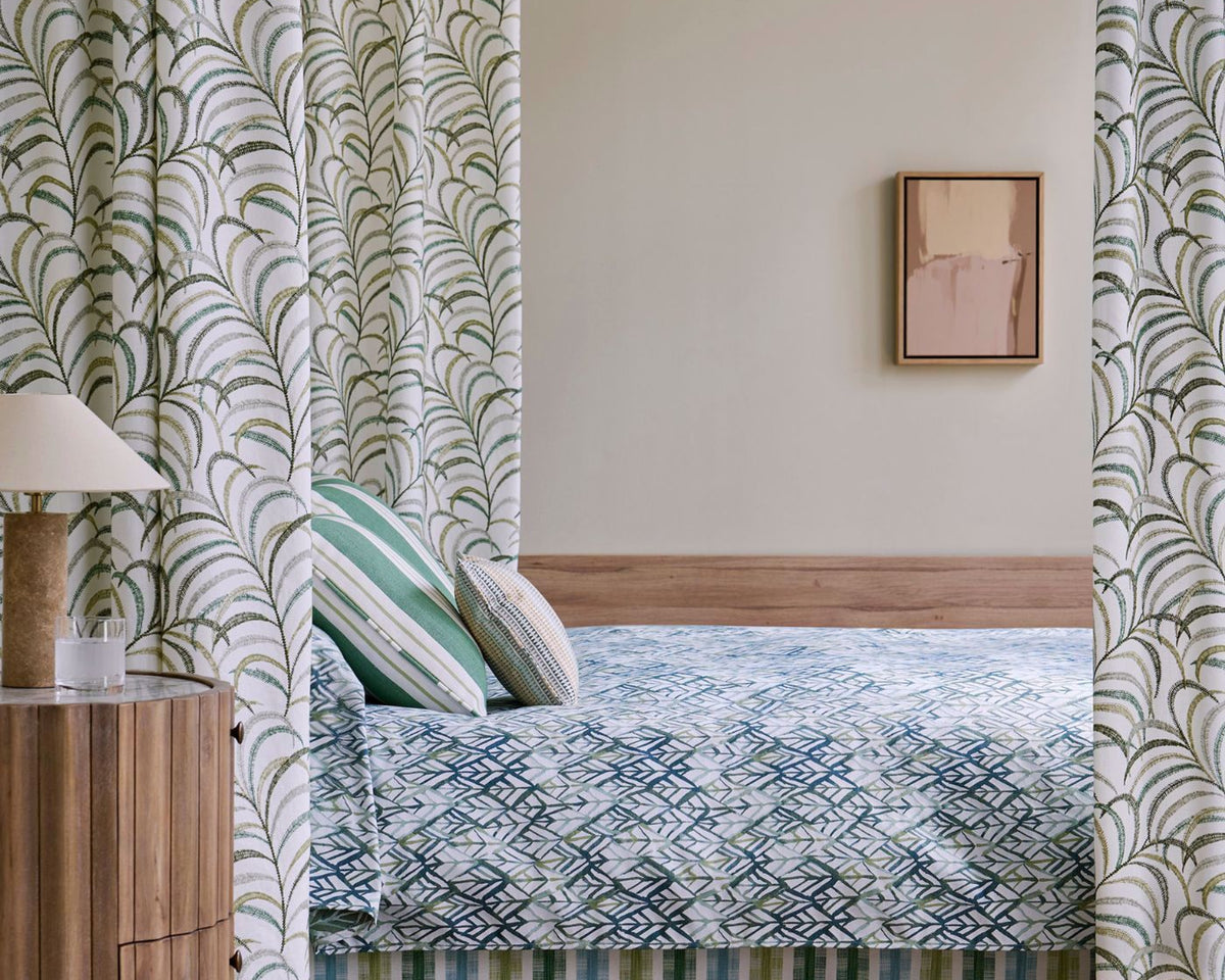 Clarke & Clarke Willowbourne Sky/Herb/Lime