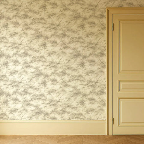 Clarke & Clarke Boschetto Linen/Mocha Wallpaper Whole Roll 10.05m