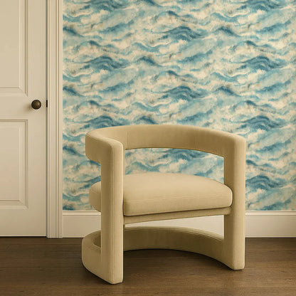 Clarke & Clarke Earthscape Denim Wallpaper Whole Roll 10.05m