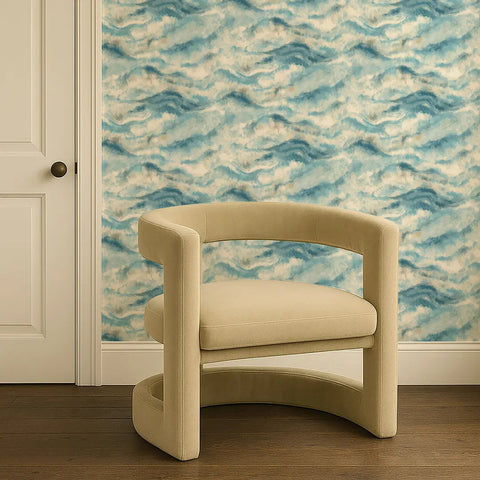 Clarke & Clarke Earthscape Denim Wallpaper Whole Roll 10.05m