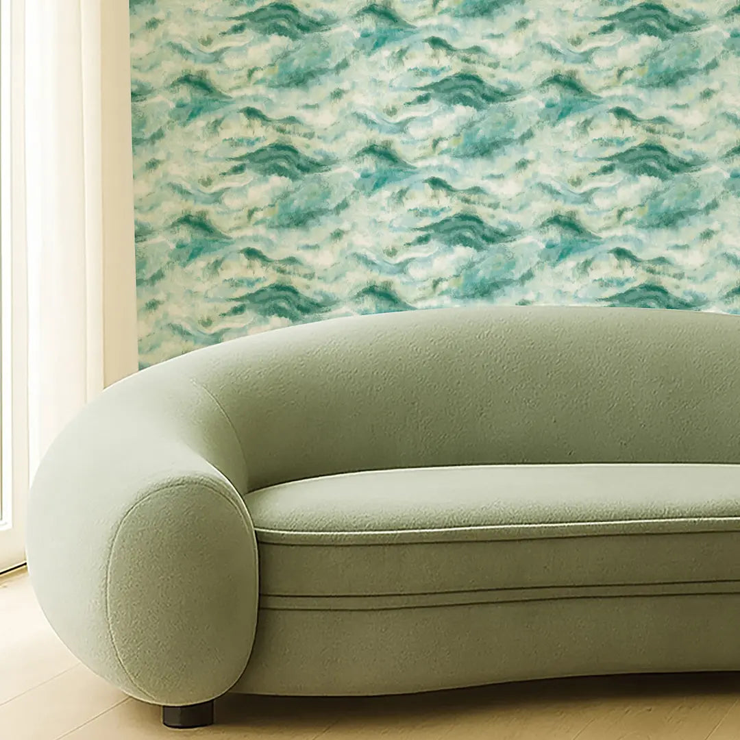 Clarke & Clarke Earthscape Azure Wallpaper Whole Roll 10.05m