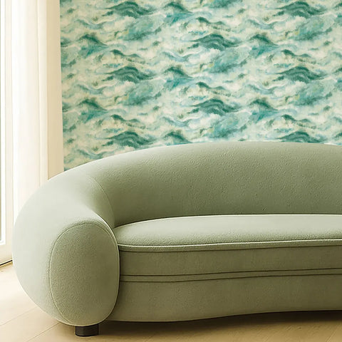 Clarke & Clarke Earthscape Azure Wallpaper Whole Roll 10.05m