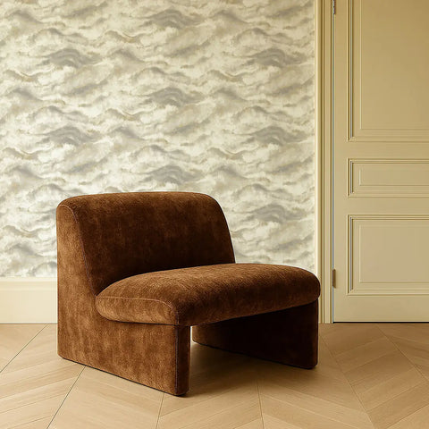 Clarke & Clarke Earthscape Linen/Mocha Wallpaper Whole Roll 10.05m