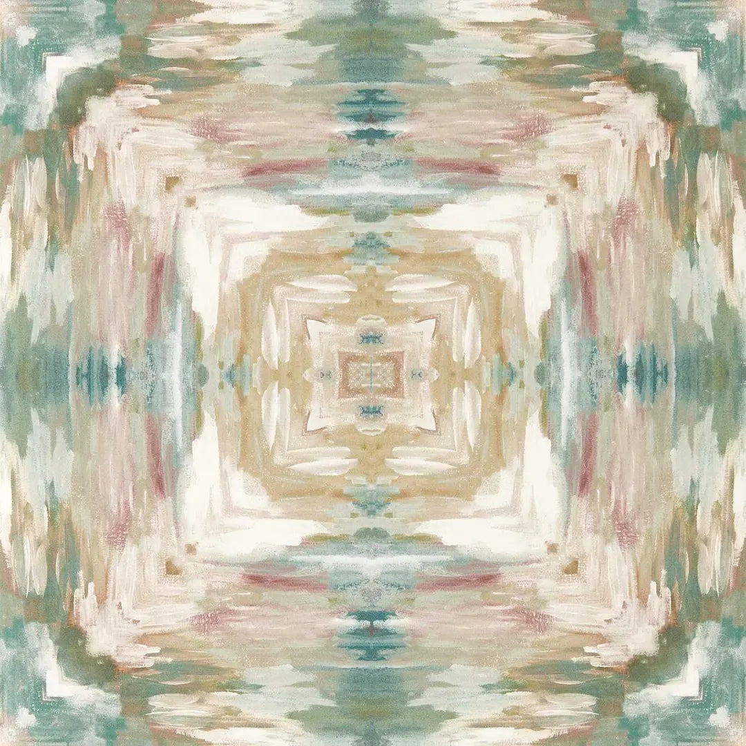 Clarke & Clarke Kalia Mineral/blush Wallpaper Whole Roll 10.05m