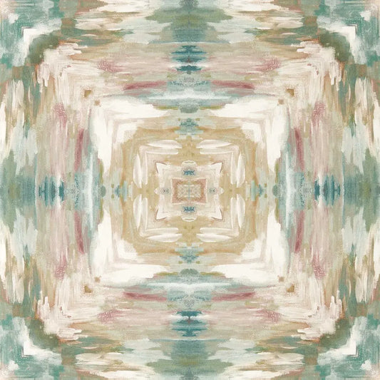 Clarke & Clarke Kalia Mineral/blush Wallpaper Whole Roll 10.05m