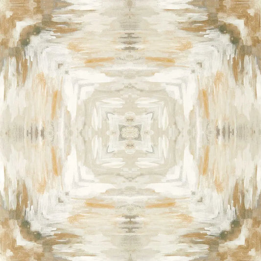 Clarke & Clarke Kalia Natural Wallpaper Whole Roll 10.05m