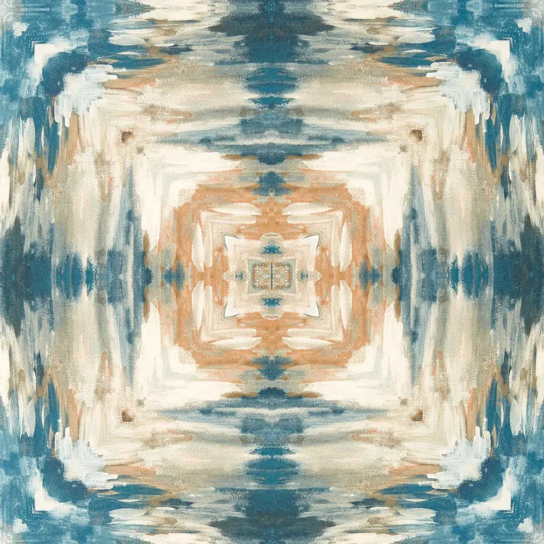 Clarke & Clarke Kalia Midnight/Antique Wallpaper Whole Roll 10.05m