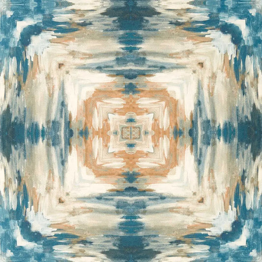 Clarke & Clarke Kalia Midnight/Antique Wallpaper Whole Roll 10.05m