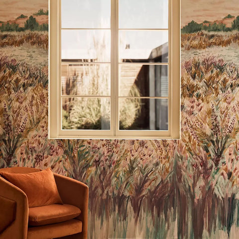 Clarke & Clarke Mineral/blush Wallpaper Whole Roll 10.5 m