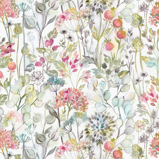 Voyage Maison Country Hedgerow Fabric Coral Cream