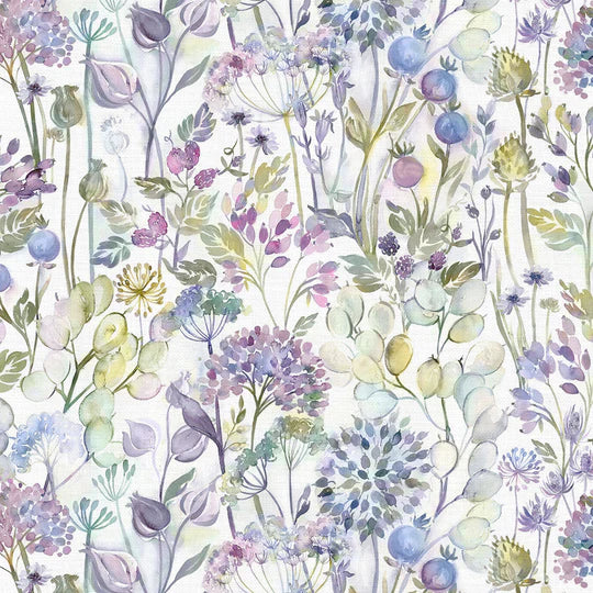 Voyage Maison Country Hedgerow Fabric Lilac Cream