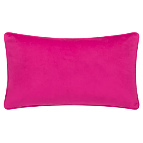 Riva Home Creepy Town Velvet Piped Cushion Charcoal Black