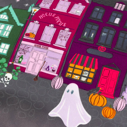 Riva Home Creepy Town Velvet Piped Cushion Charcoal Black