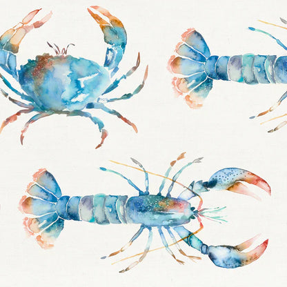 Voyage Maison Crustaceans Fabric Cobalt