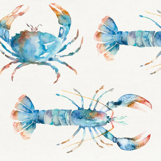 Voyage Maison Crustaceans Fabric Cobalt