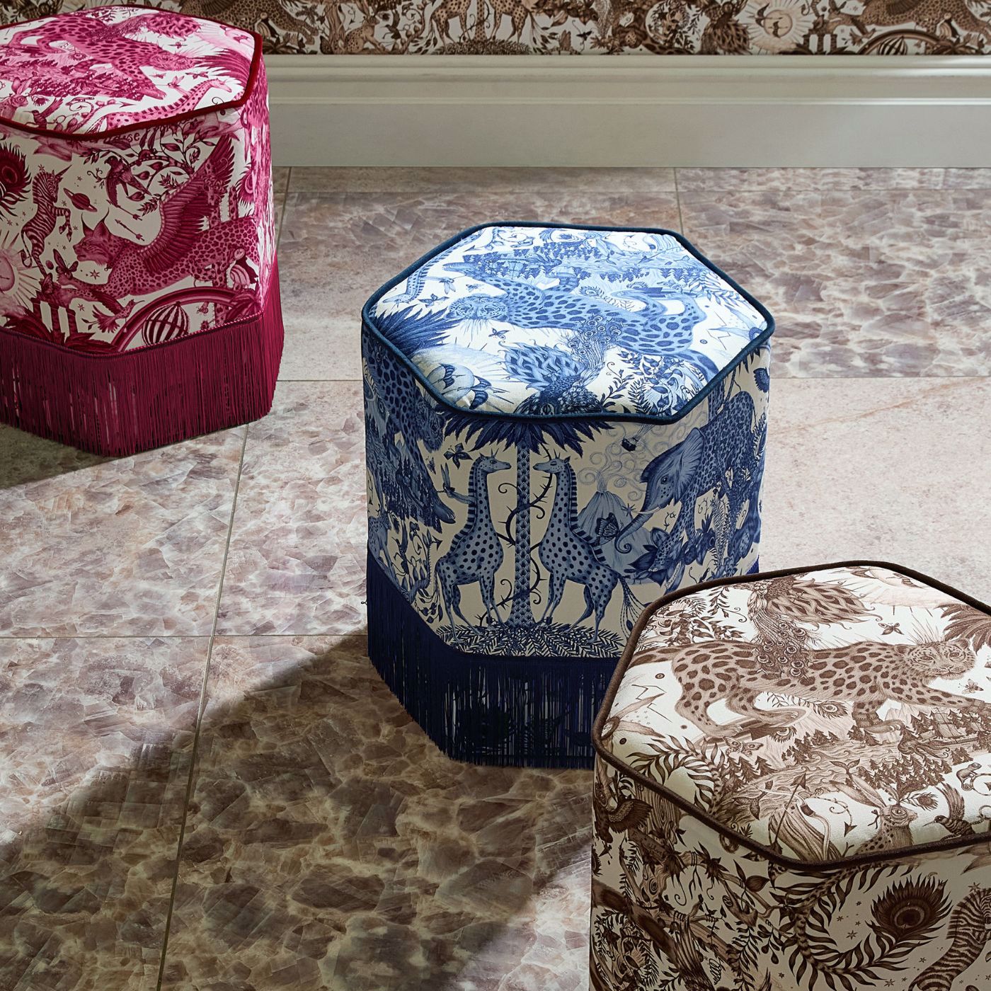 Clarke & Clarke Paradise Lost Berry