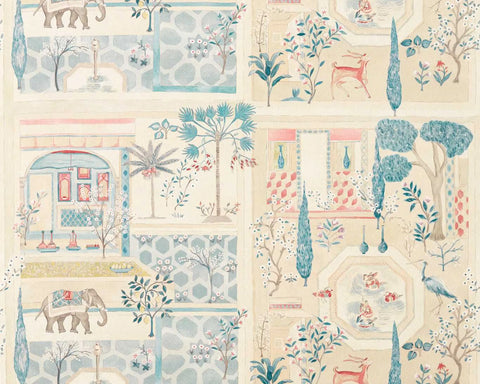 Sanderson Sultan`s Garden Ruby/Teal