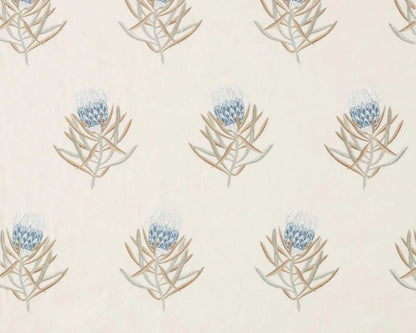 Sanderson Protea Flower China Blue/Linen