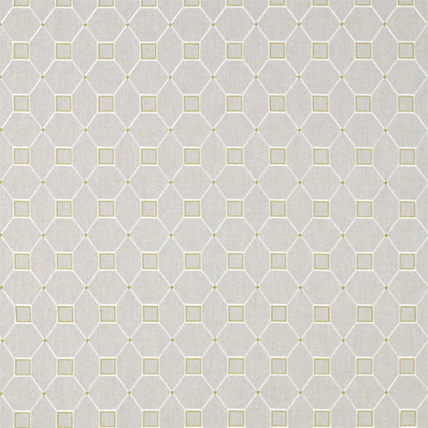 Sanderson Baroque Trellis Daffodil/Linen