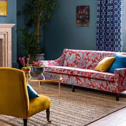 Sanderson Baroque Trellis Daffodil/Linen