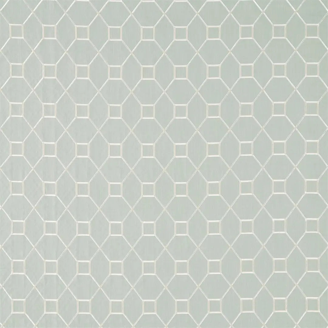 Sanderson Baroque Trellis Wedgwood/Chalk