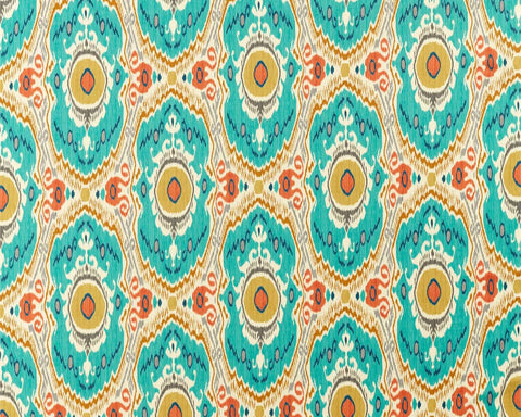 Sanderson Niyali Teal/Saffron