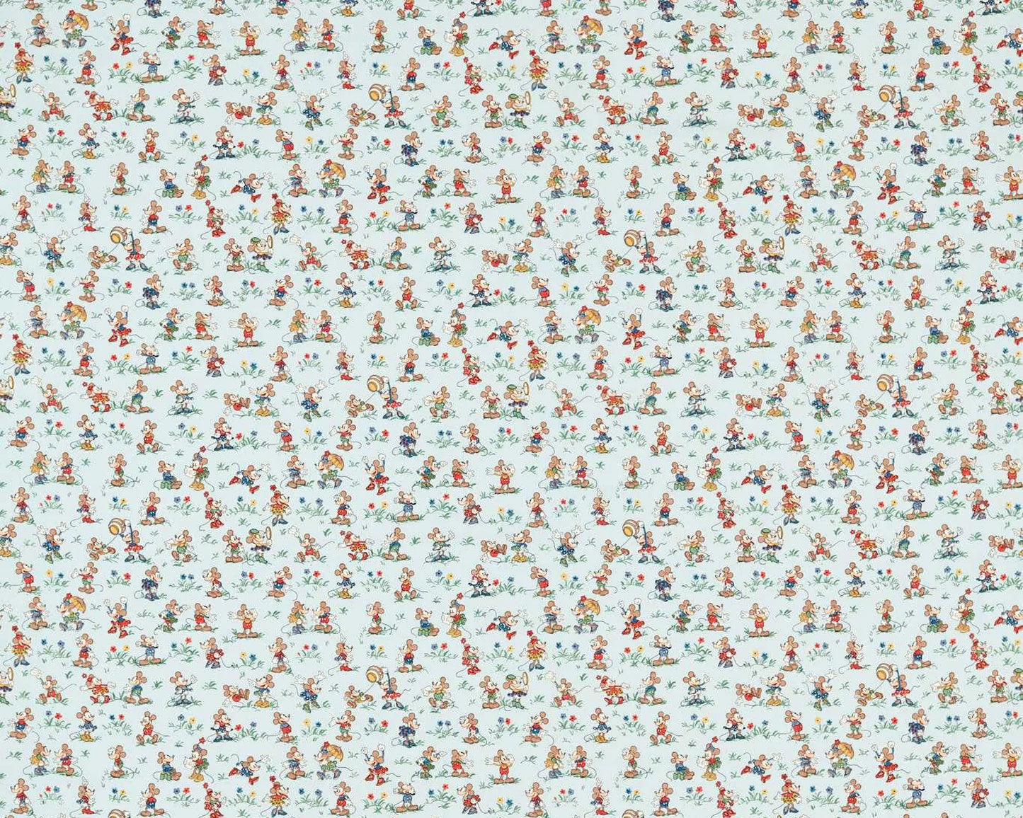 Sanderson Mickey & Minnie Bonbon Blue