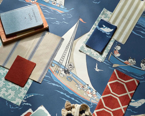 Sanderson Donald Nautical Night Fishing