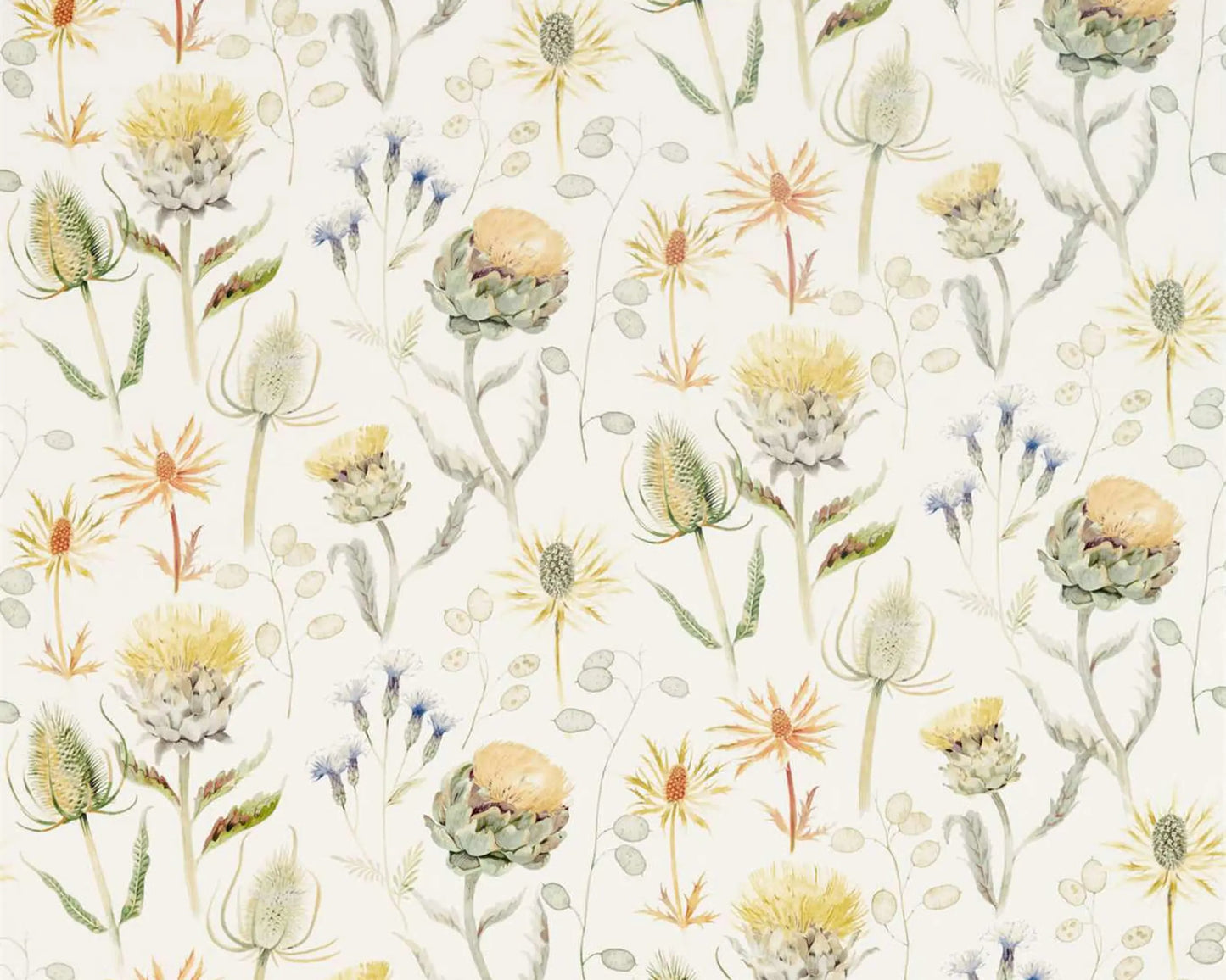 Sanderson Thistle Garden Ochre/Olive