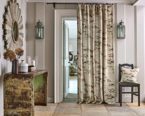 Sanderson Estuary Birds Linen Eggshell/Nest