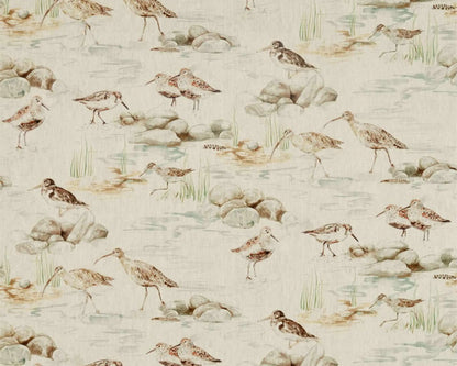 Sanderson Estuary Birds Linen Eggshell/Nest