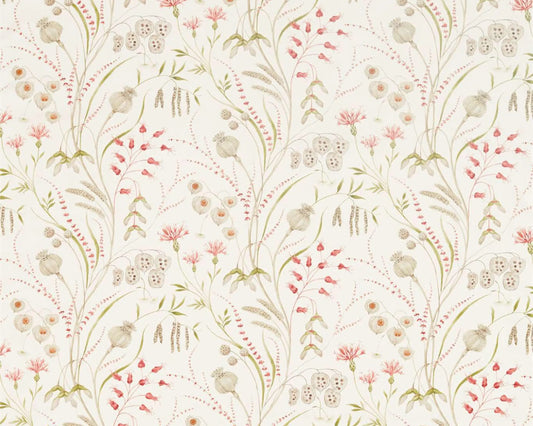 Sanderson Summer Harvest Claret/Olive