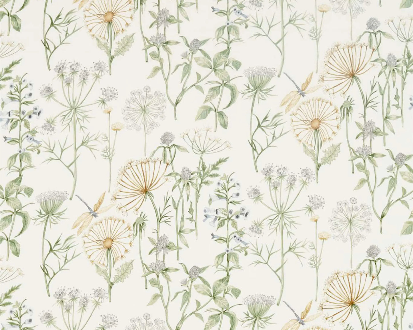 Sanderson Wild Angelica Silver/Spring Leaf