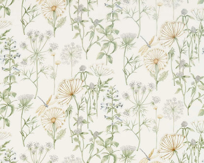 Sanderson Wild Angelica Silver/Spring Leaf