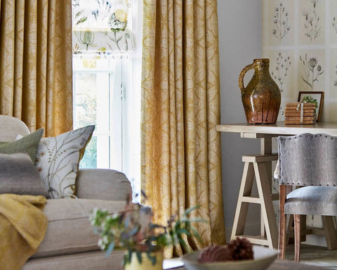 Sanderson Sycamore Weave Mustard Seed