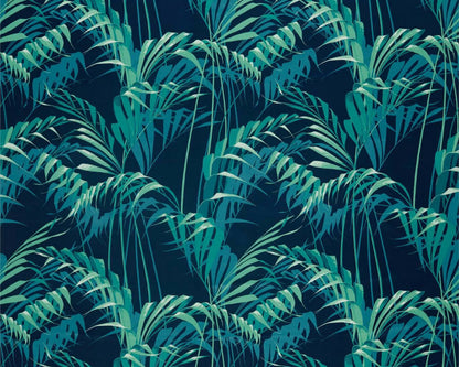 Sanderson Palm House Ink/Teal