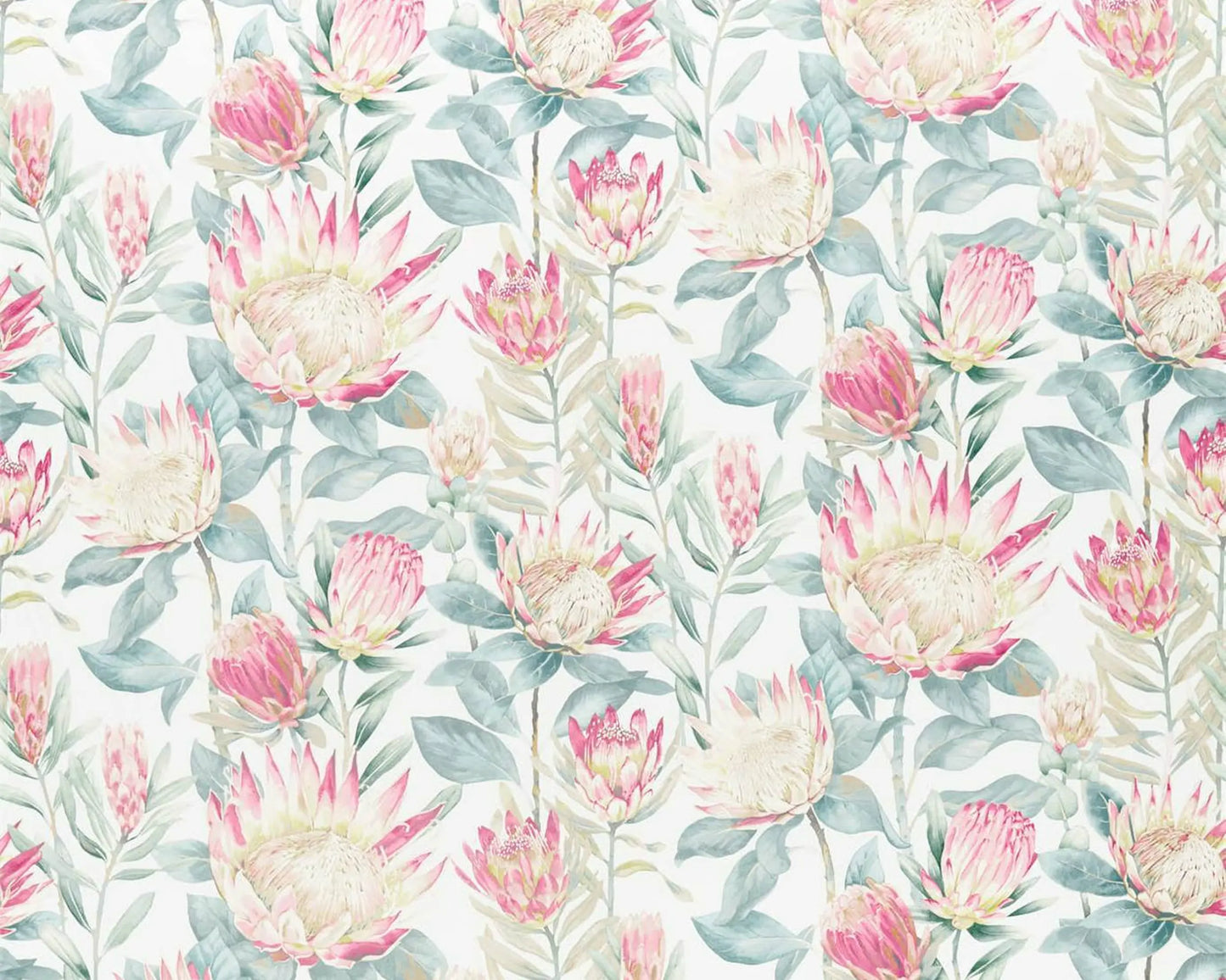 Sanderson King Protea Orchid/Grey