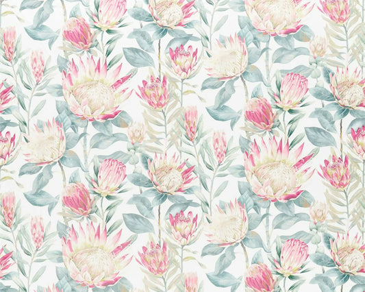 Sanderson King Protea Orchid/Grey