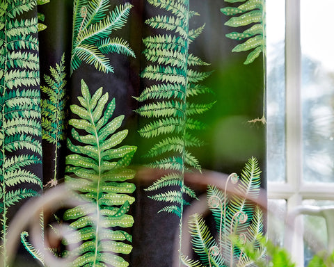 Sanderson Fernery Botanical Green/Charcoal