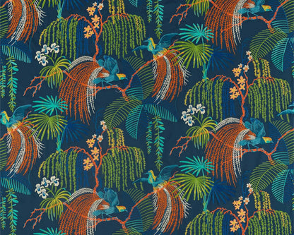 Sanderson Rain Forest Embroidery Tropical Night
