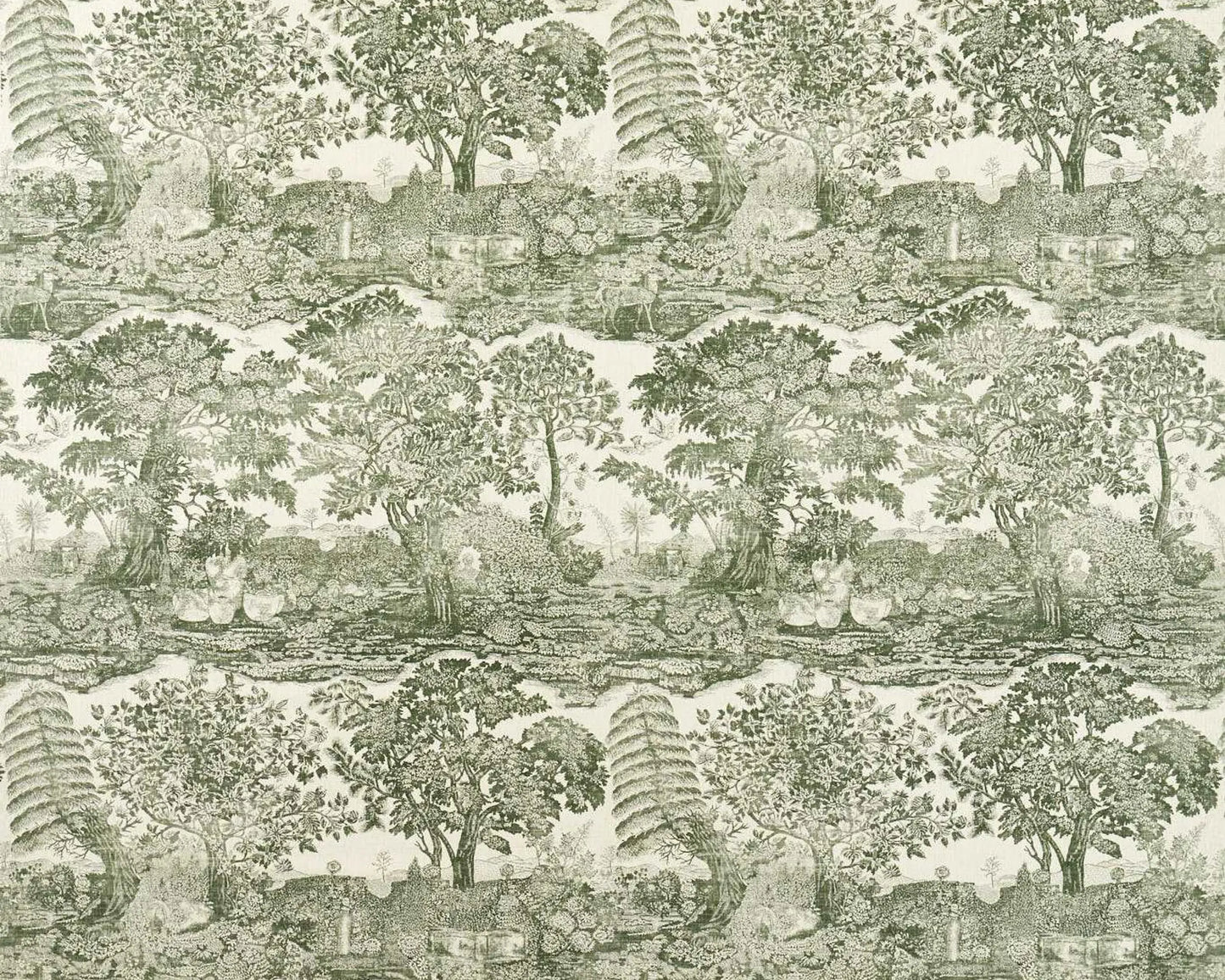 Sanderson Highgrove Toile Yew Green