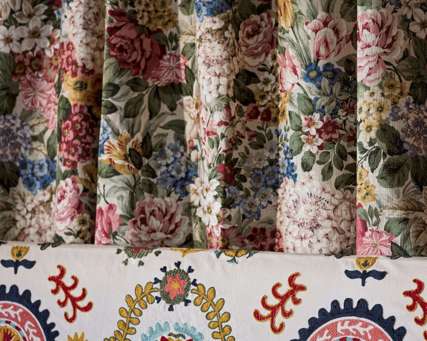 Sanderson Hydrangea & Rose Chintz