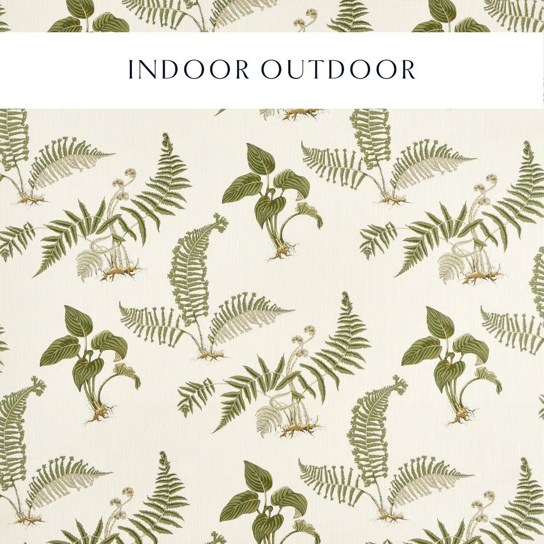 Sanderson Hosta & Fern Indoor Outdoor Olivine