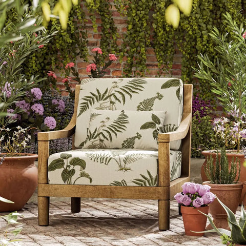 Sanderson Hosta & Fern Indoor Outdoor Olivine