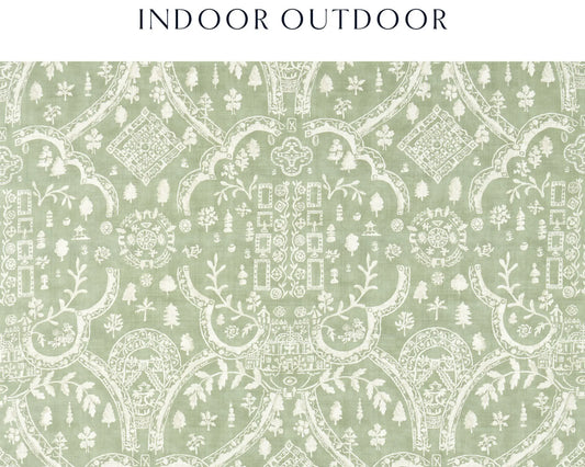 Sanderson Topiary View Indoor Outdoor Thyme
