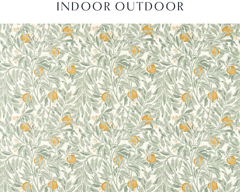 Sanderson Ancient Apple Orchard Indoor Outdoor Golden Knot & Sage
