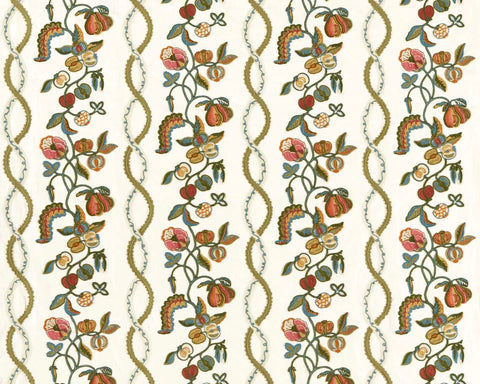 Sanderson Kitchen Garden Embroidery English Quince