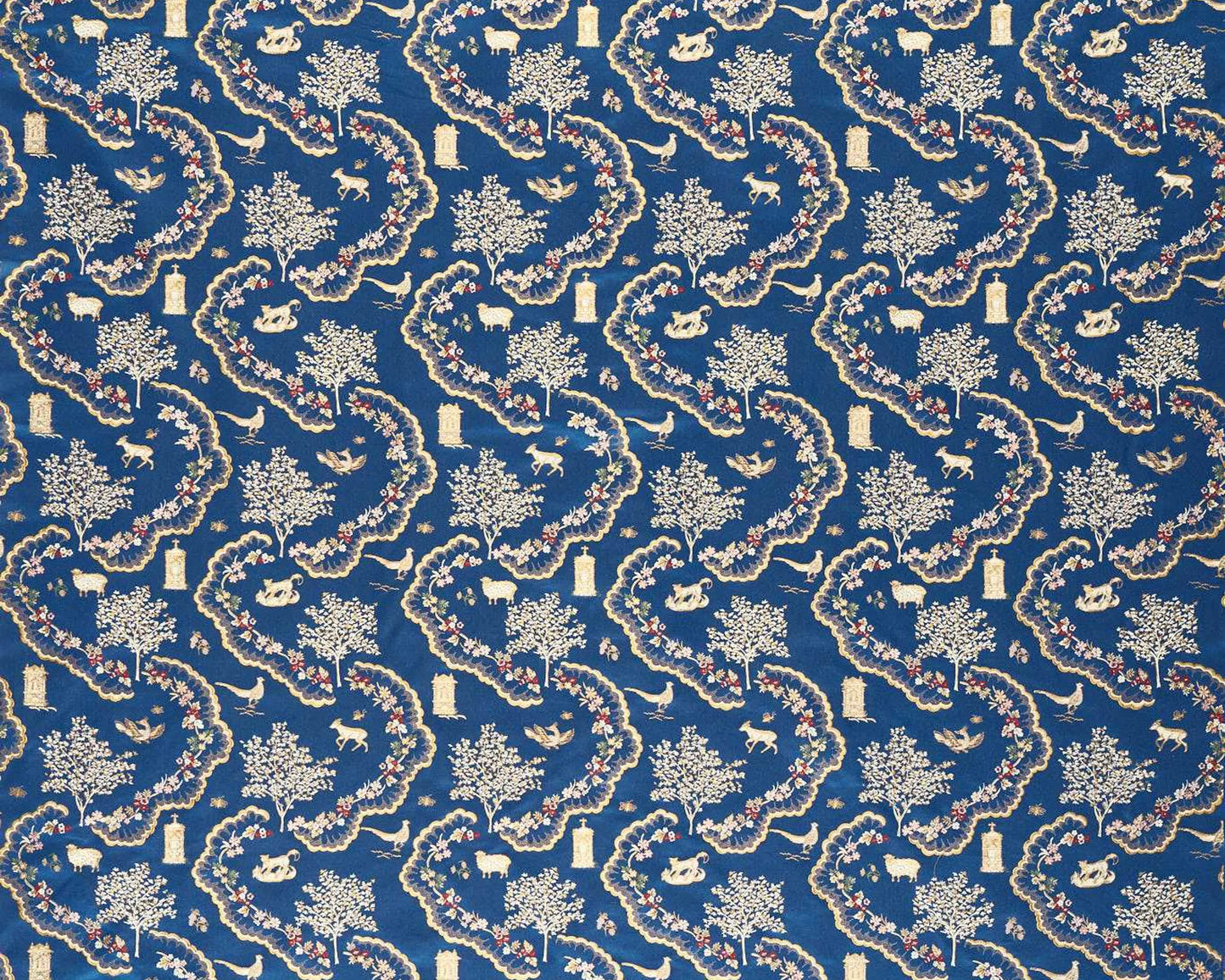 Sanderson Wildflower Meadow Brocade Sapphire