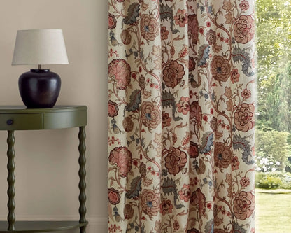 Sanderson Rose Salisbury Embroidery Crimson